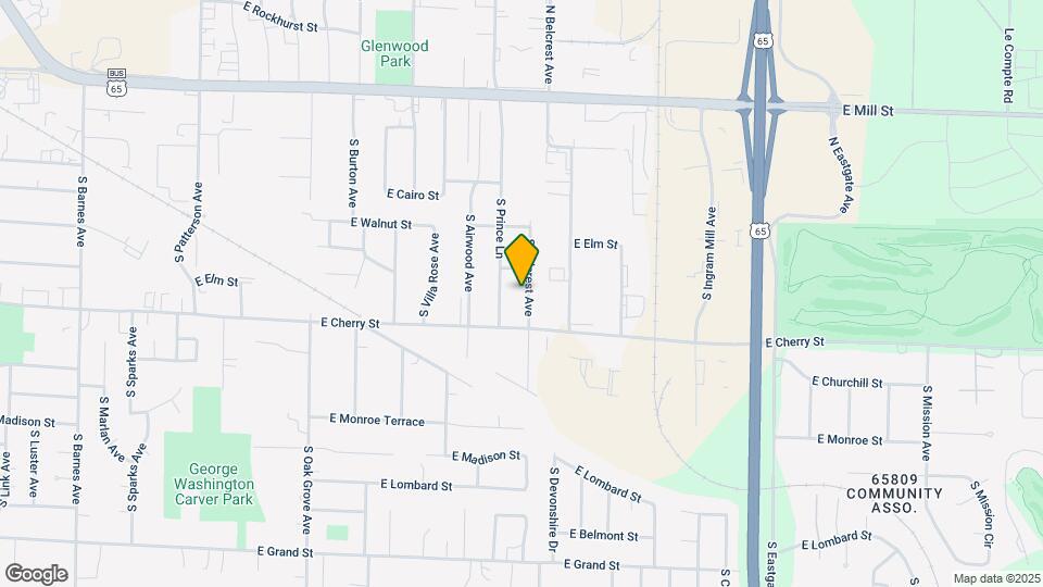 521 S Belcrest Ave Map and Location Details