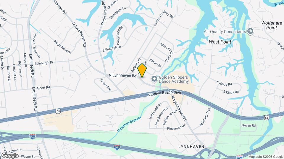 2950 N Lynnhaven Rd Map and Location Details