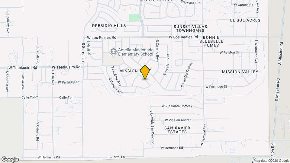 3341 W Brackenbury Ct Map and Location Details