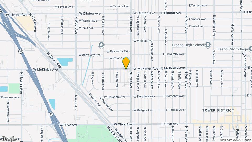 1584 N Carruth Ave Map and Location Details