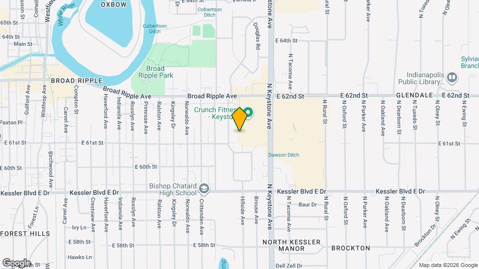 6124 Hillside Ave Map and Location Details