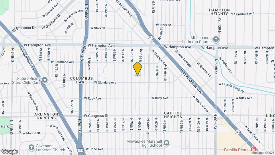 4619 N 69th St Map and Location Details