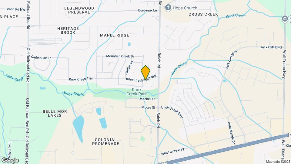 207 Knox Creek Trail NW Map and Location Details