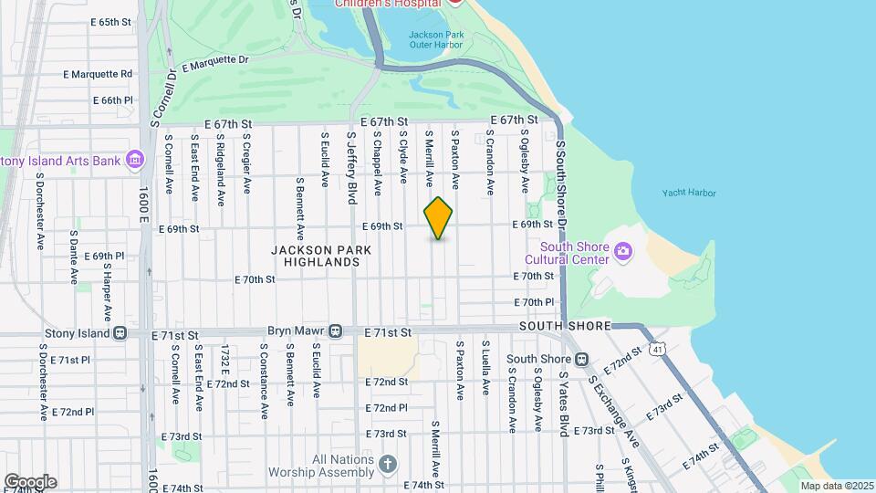6923 S Merrill Ave, Unit 2 Map and Location Details