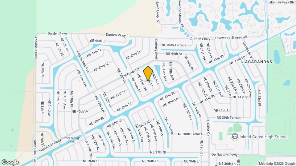 4120 NE 15th Pl Map and Location Details