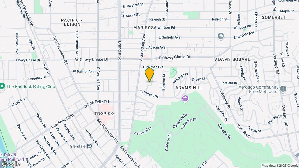 1255 Mariposa St Mapa y Detalles de la Ubicación