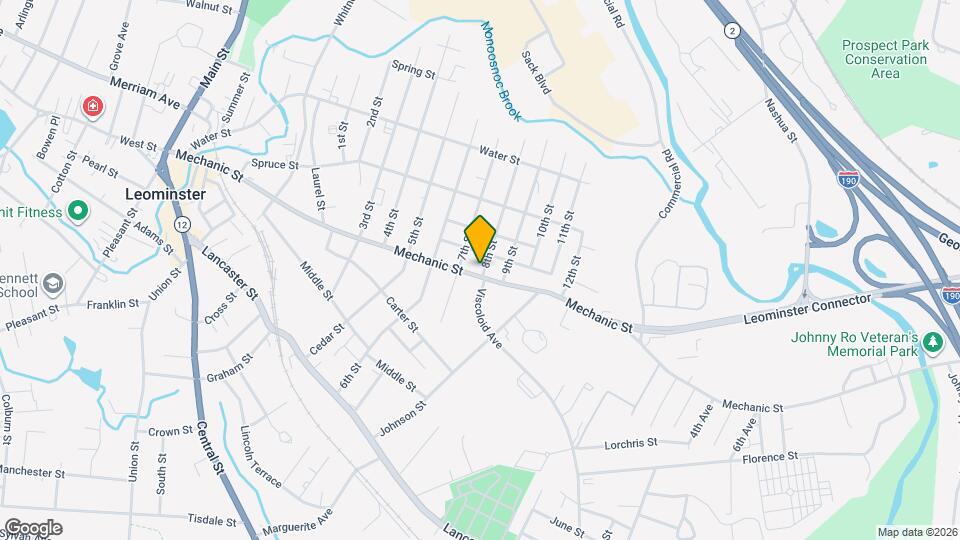 284 Mechanic St, Unit Apt2 Map and Location Details