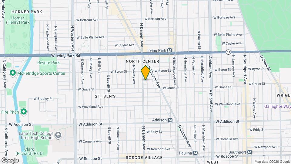 3821 N Damen Ave, Unit 3 Mapa y Detalles de la Ubicación