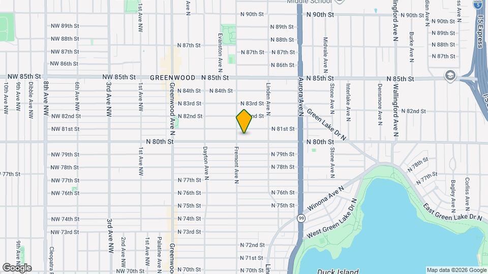 708 N 80th St Map and Location Details