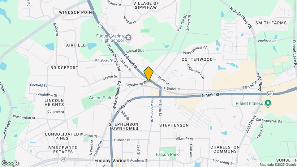 510 E Broad St Map and Location Details