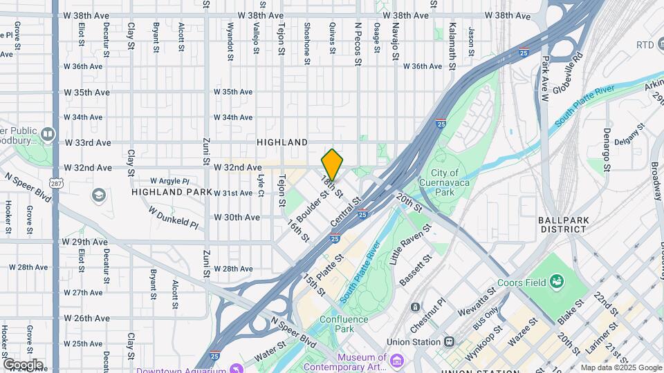 1801 Boulder St Map and Location Details