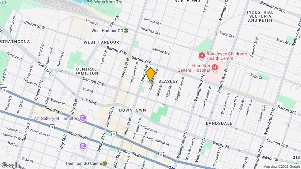 199 Catharine St N, Unit 4 Map and Location Details