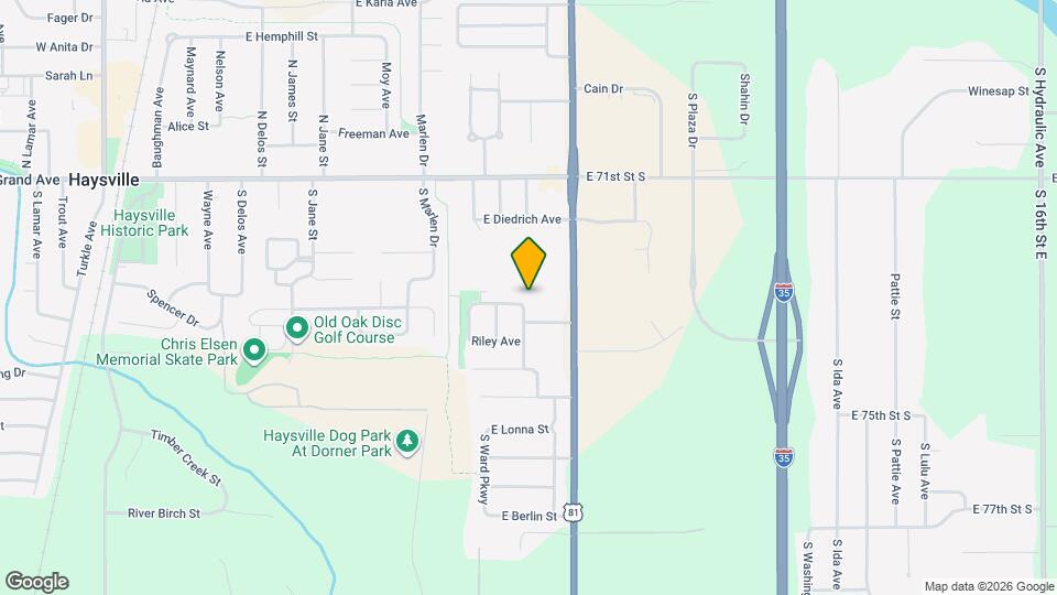1320 E Peach Ave Map and Location Details