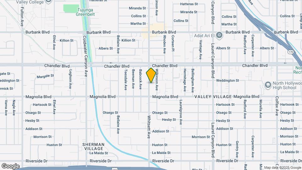 5248 1/2 Whitsett Ave Map and Location Details