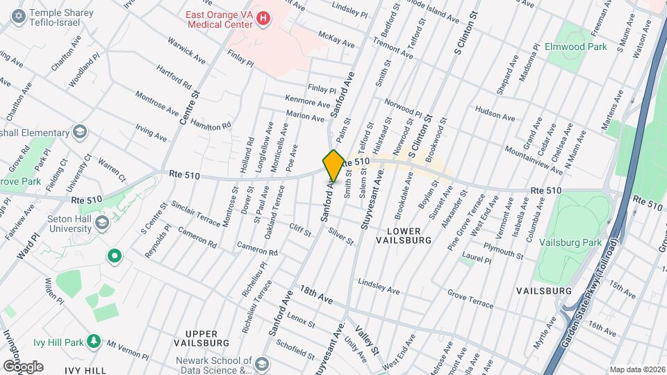 480 Sanford Ave Map and Location Details