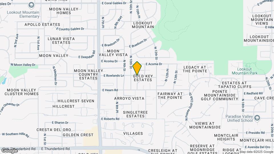 1019 E Rowlands Ln Map and Location Details