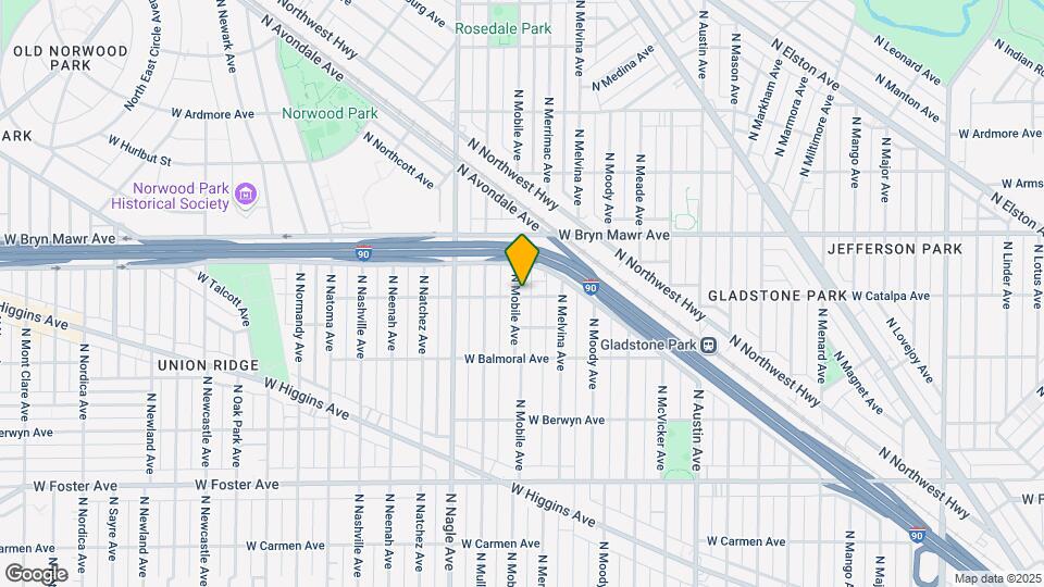 5501 N Mobile Ave Map and Location Details