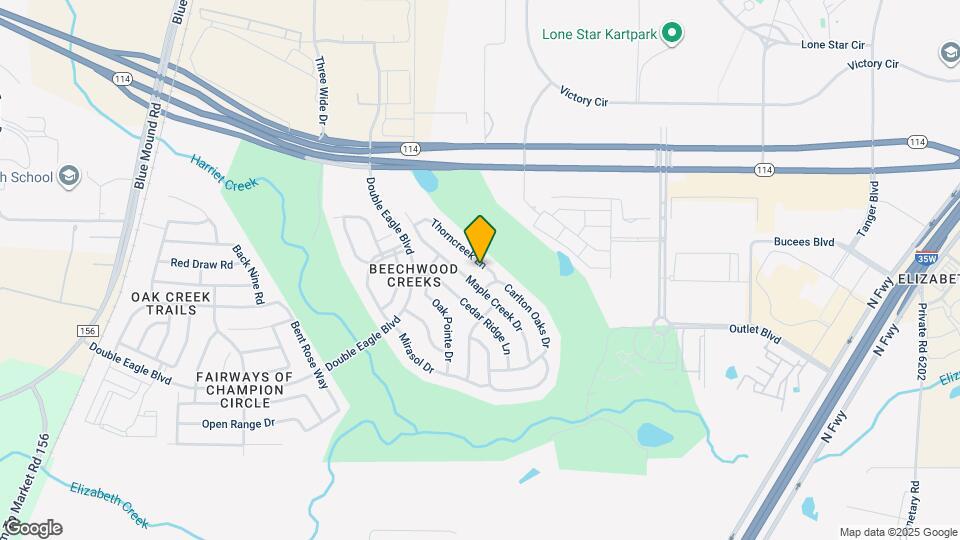 2828 Thorncreek Ln Map and Location Details