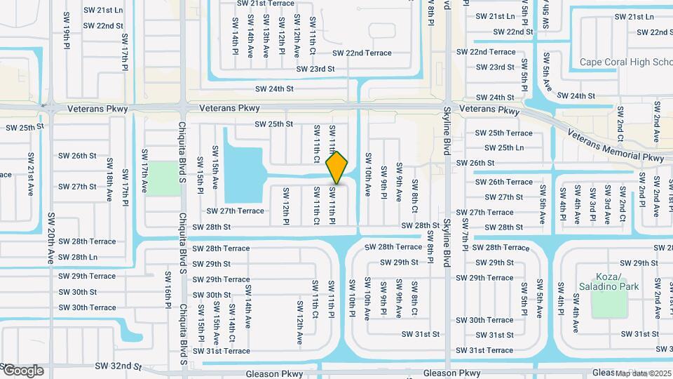 2705 SW 11th Pl Map and Location Details