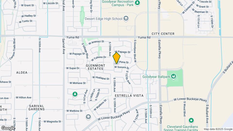 15876 W Sonora St Map and Location Details