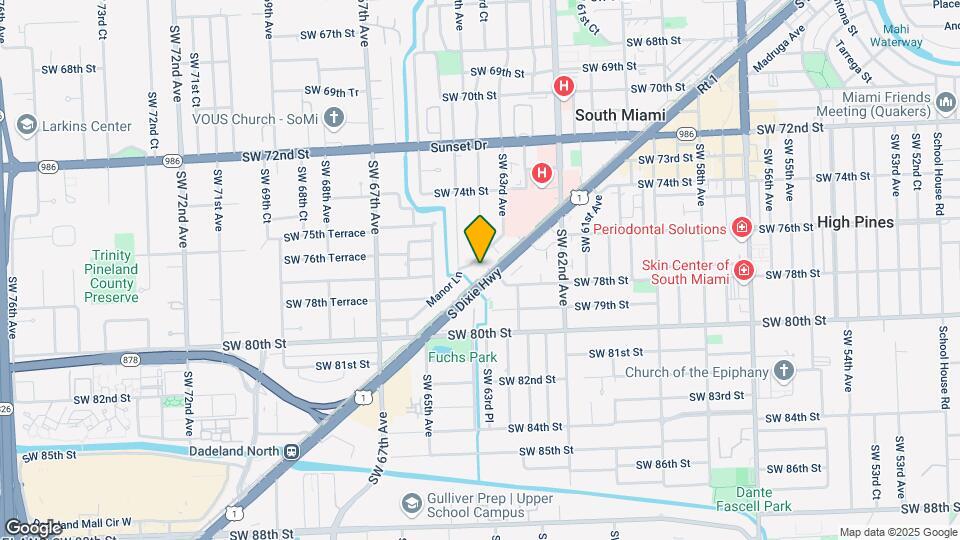 6396-6400 Manor Ln Mapa y Detalles de la Ubicación