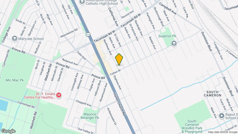 1686 Northway Ave Map and Location Details