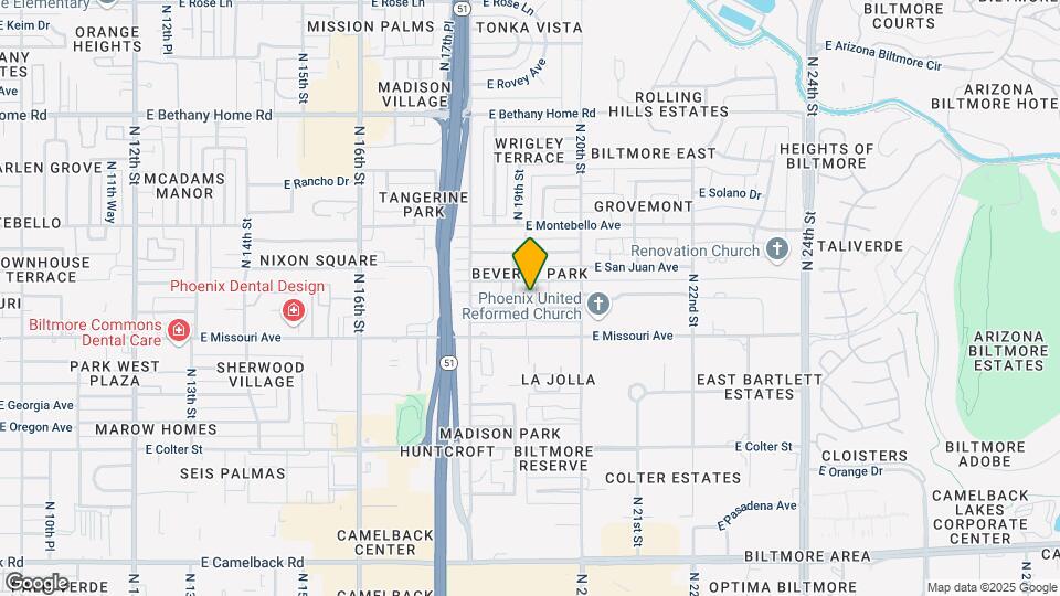 5536 North 19th Pl Mapa y Detalles de la Ubicación