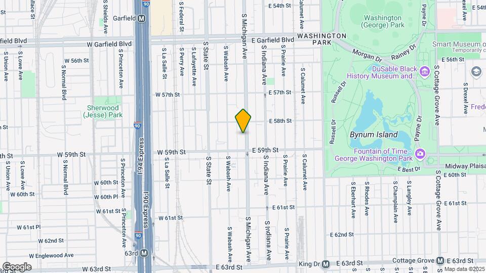 5832 S Michigan Ave Map and Location Details