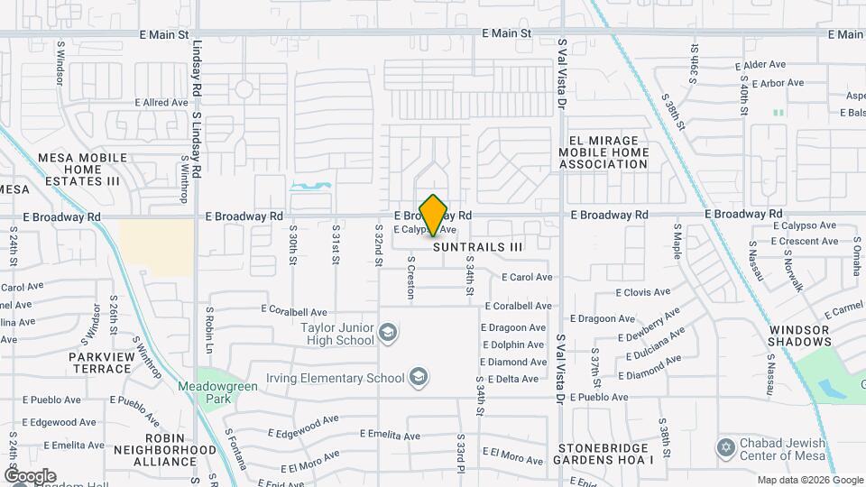 3316 E Crescent Ave Map and Location Details