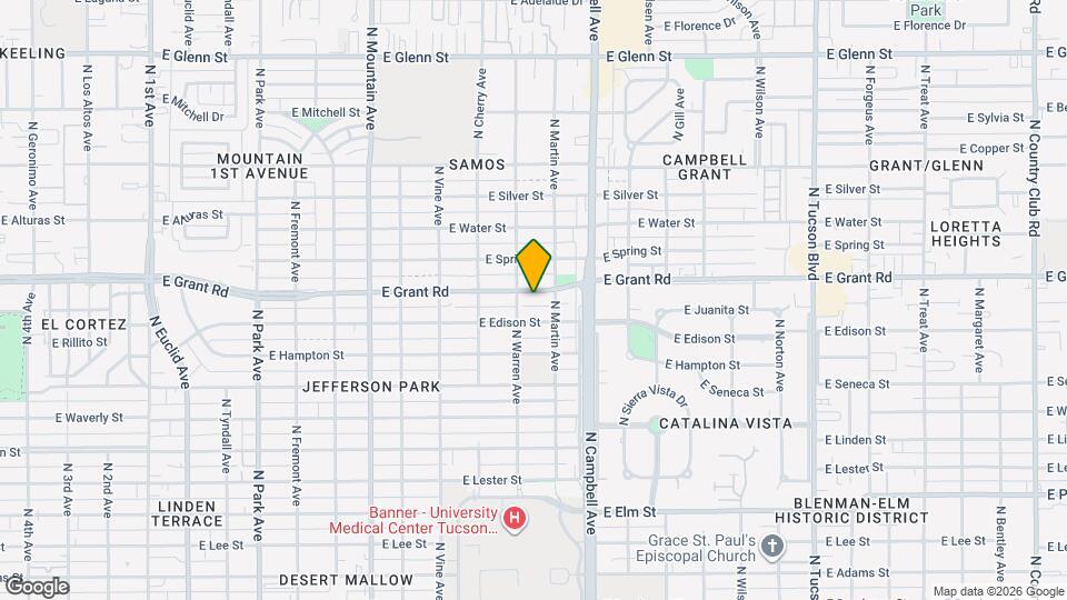 1714 E Grant Rd Mapa y Detalles de la Ubicación