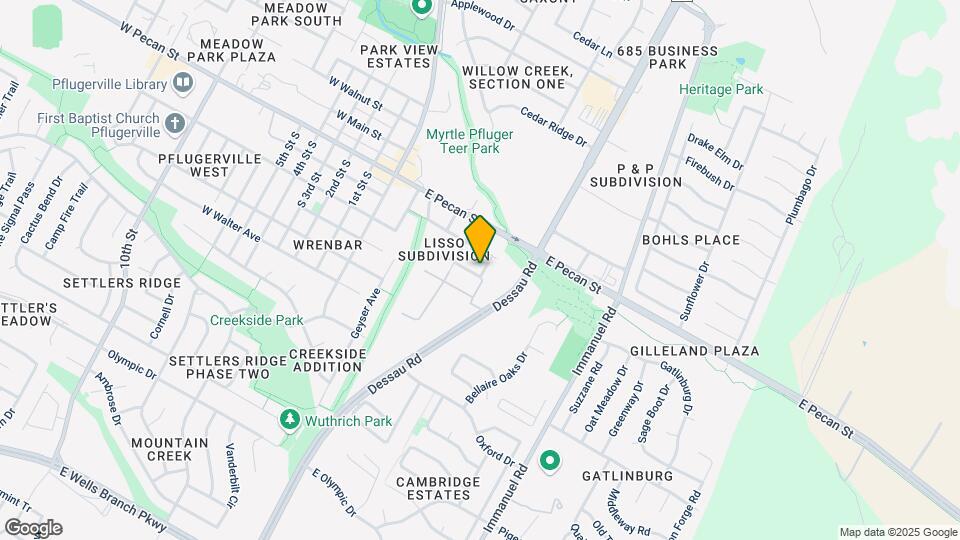 610 E Pfluger St Map and Location Details