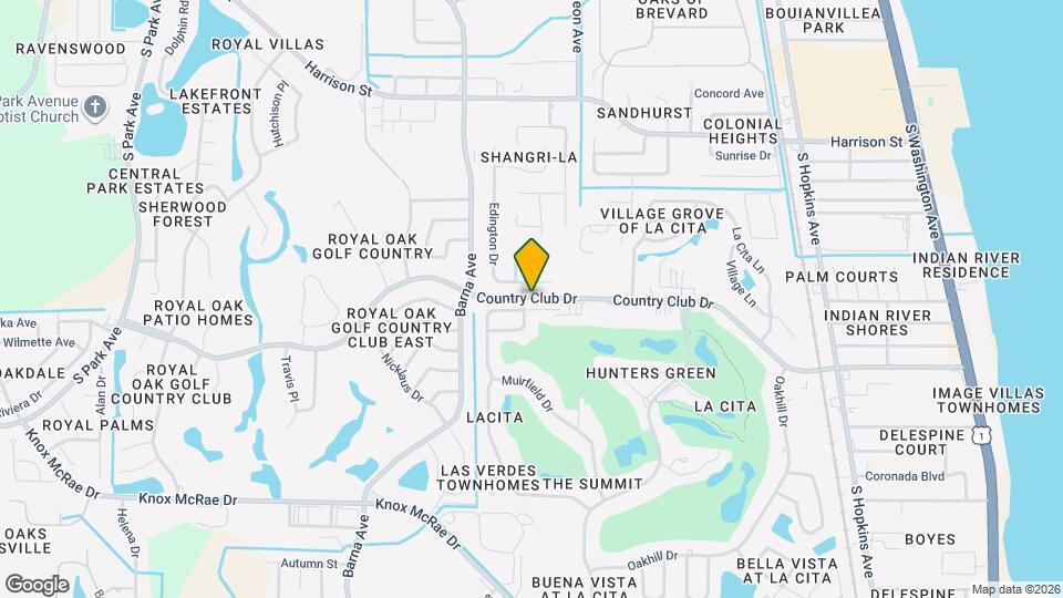 1237 Country Club Dr Map and Location Details