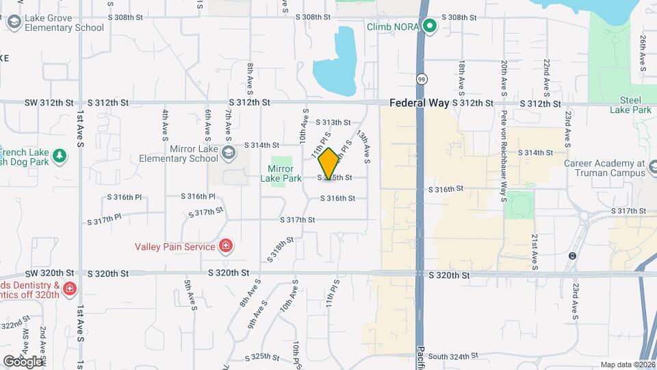 1221 S 315th St Map and Location Details