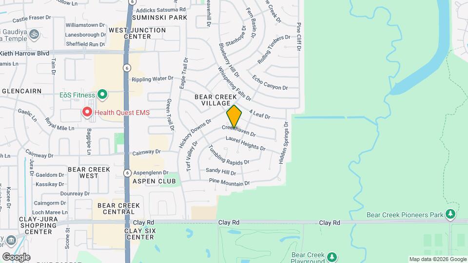 15715 Creekhaven Dr Map and Location Details