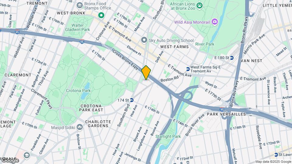 Crotona Terrace Mapa y Detalles de la Ubicación