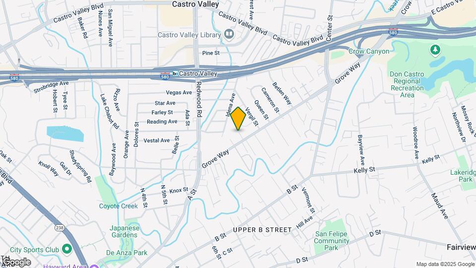 2552 Grove Way Map and Location Details