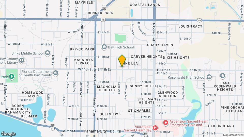 319 1/2 E. 11th St Map and Location Details