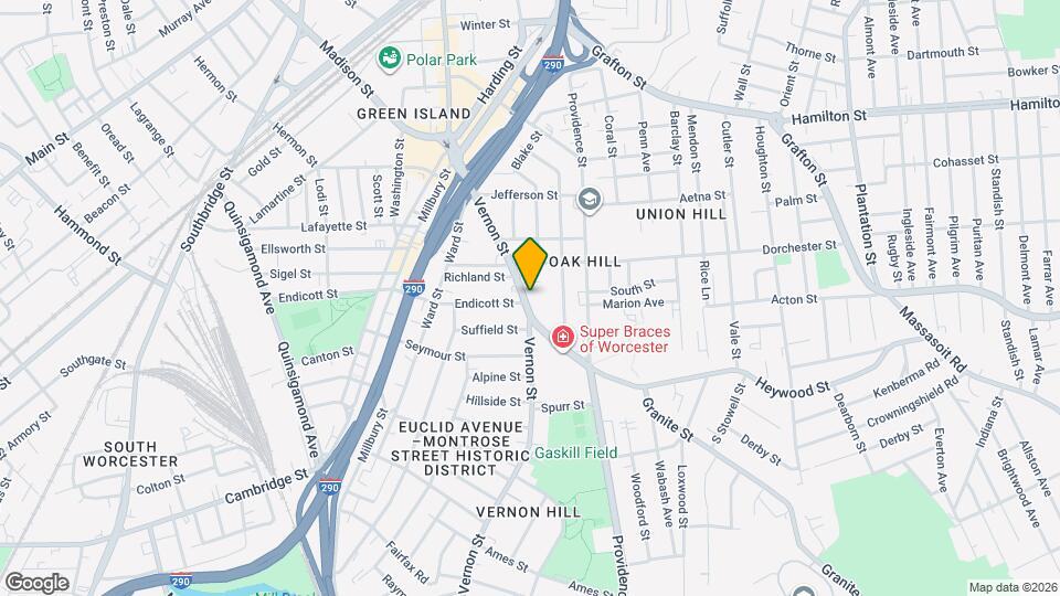 61 Vernon St, Unit 3rd Floor Mapa y Detalles de la Ubicación