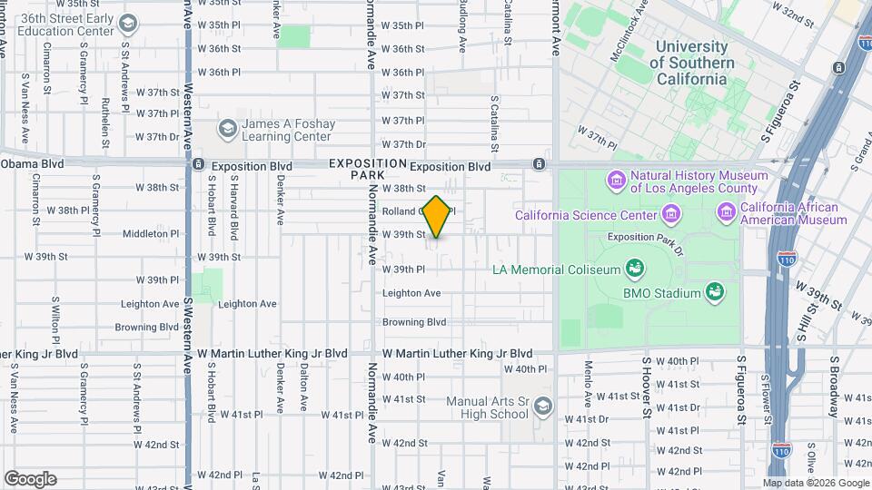1194 W 39th St Map and Location Details