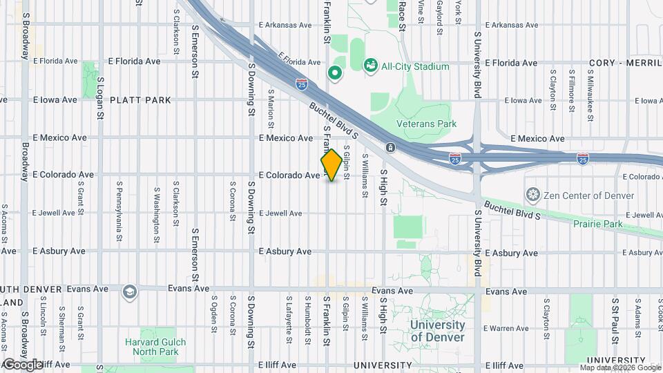 1824 S Franklin St Map and Location Details