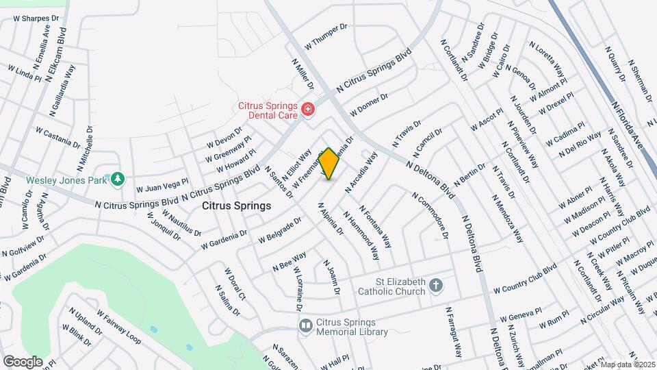 9276 N Alpinia Dr, Unit 7-109 Map and Location Details