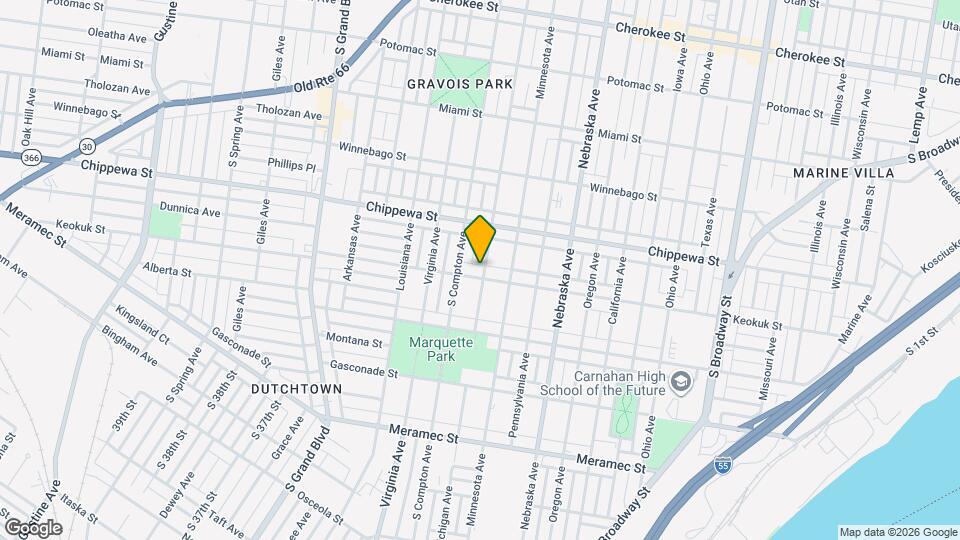 3131 Keokuk St Map and Location Details