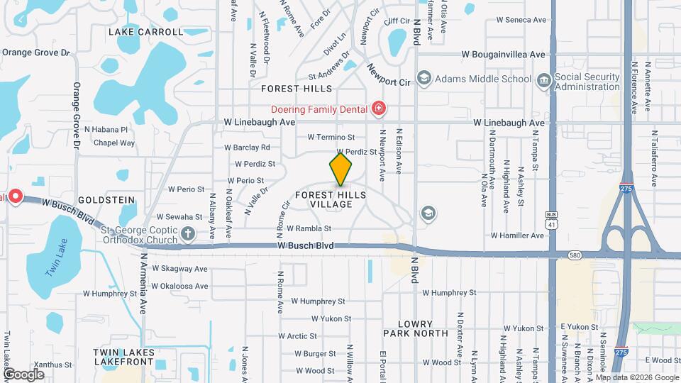 9473 N Forest Hills Pl Map and Location Details