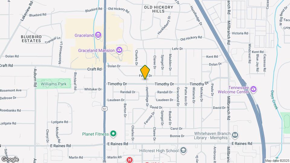 1334 Timothy Dr Map and Location Details