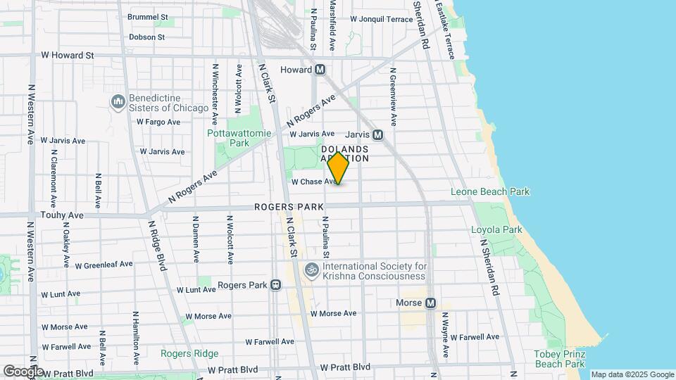 1629 W Chase Ave Map and Location Details