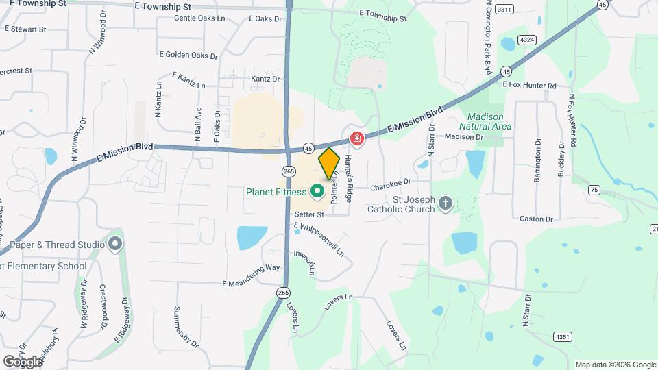 1807 Pointer Ln Map and Location Details