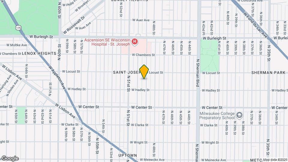 2841 N 49th St Map and Location Details