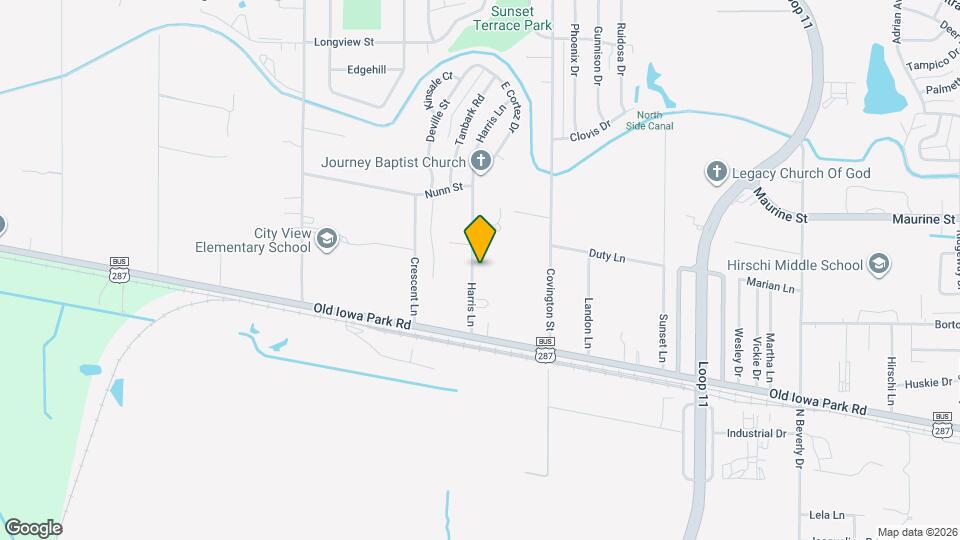 1019 Harris Ln Map and Location Details