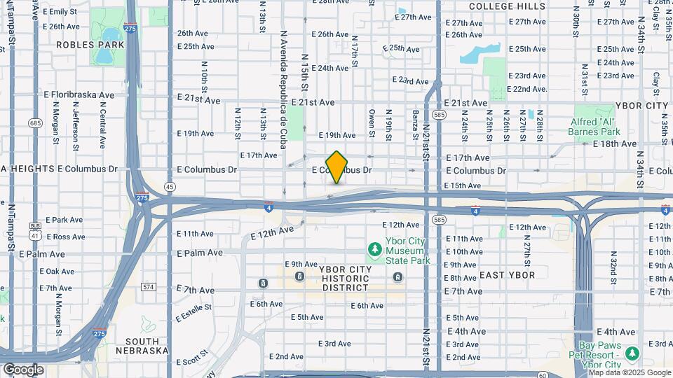 1611 E 15th Ave Map and Location Details