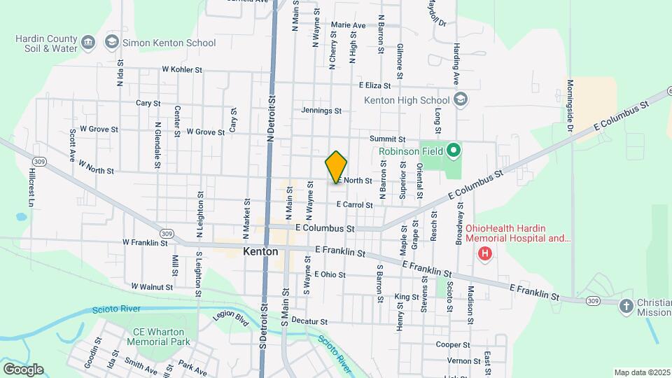 222 N Cherry St, Unit 222-1 Cherry Street Map and Location Details